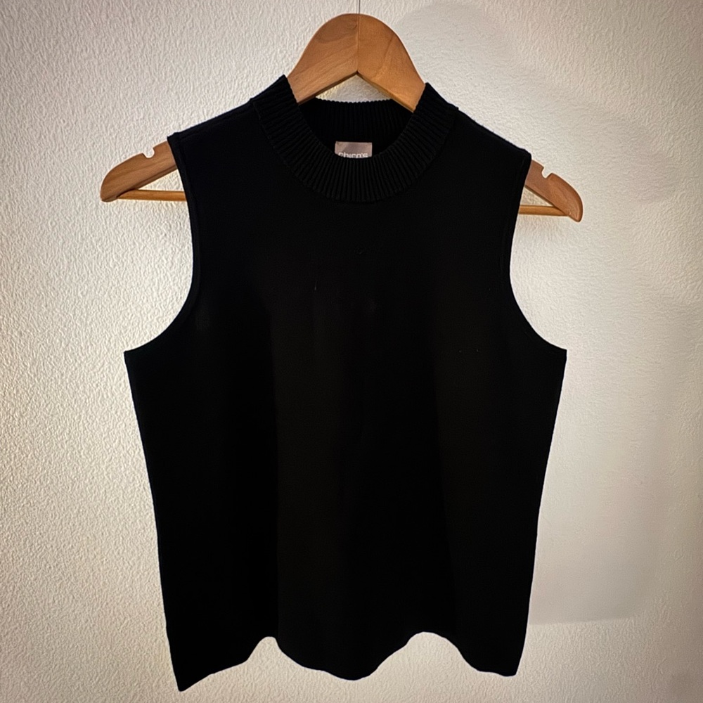 Chico's Black Sleeveless Tank Top
